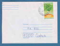 213162 / 2000 - 0.18 Lv. , 100 Centenary Organized Peasant Movement BZNS , Four-leaf Clover , PERNIK - SOFIA , Bulgaria - Storia Postale