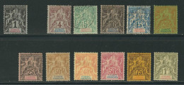 CONGO N° 12 à 24 * Sauf 13 (N° 15 & 17 Obl.) - Unused Stamps