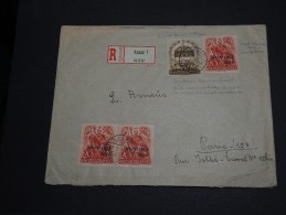 HONGRIE -  Enveloppe En Recommandée De Kassa En 1939 - Affranchissement Timbres Surchargés - A Voir - L24 - Marcofilie