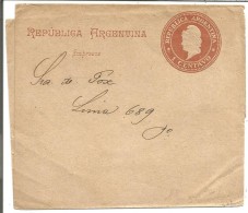 ARGENTINE ENTIER BANDE JOURNAL - Enteros Postales