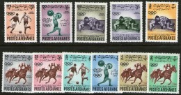 AFGHANISTAN Jeux Olympiques Asiatique. Yvert N° 660/64+PA 18/23** MNH. SPORTS CHEVAUX LUTTE FOOTBALL - Andere