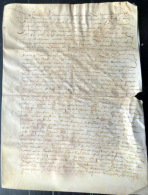 61 MORTAGNE GENEALOGIE ACTES DE DENOMBREMENT DE CRAVAN ET DEPENDANCES MANUSCRIT SUR VELIN 1611 - Manuscrits