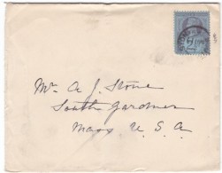 Great Britain Sc#114 2 1/2p Queen Victoria Jubilee Issue 1899 Cover Postmark - Storia Postale