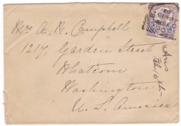 Great Britain Sc#118 5p Queen Victoria Jubilee Issue 1902 London Postmark To Washington State USA - Covers & Documents