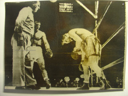 PHOTO ORIGINALE 1948 - MARCEL CERDAN Vs TONY ZALE NEW JERSEY - 18X13 KEYSTONE BELINO TIRAGE D'EPOQUE BOXE BOXING - Famous People