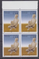 Andorra Fr. 2002 Nu Sedent 1v  Bl Of 4  ** Mnh (30511B) - Neufs