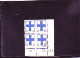 N°1180 - 50c Blason De MARSEILLE - B De A+B - Tirage Du 13.10.58 Au 21.10.58 - 15.10.1958 - - 1950-1959