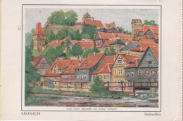 Kronach - Aquarell Stadtaufbau - Kronach