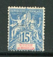 ST PIERRE ET MIQUELON- Y&T N°64- Oblitéré (signé 2 Fois Au Dos) - Used Stamps