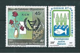 Nouvelle Calédonie Timbres De 1981  N°451 Et 452   Neuf ** Sans Charnière - Unused Stamps