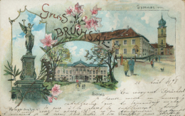 DE BRUCHSAL / Gymnasium, Schloss / CARTE COULEUR - Bruchsal