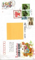 China 2013 Anqing Anhui, Large Registered Illustrated Cover To UK - Interesting - Covers & Documents