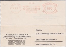 DR 3 Reich Freistempel Dampfkessel Kte Altona Hamburg 1934 - Machine Stamps (ATM)