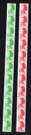 Liberté De Gandon  1,90 Vert Et 2,20 Rouge ROulettes 87a Et 88  ** - Coil Stamps