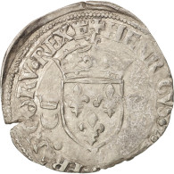 Monnaie, France, Douzain Aux Croissants, 1550, Caen, TTB, Billon, Duplessy:997 - 1547-1559 Enrique II