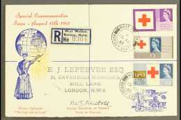 1963 Red Cross Phosphor Set On Florence Nightingale Illustrated FDC, WEST WELLOW Cds And Signed By The Vicar Of... - FDC