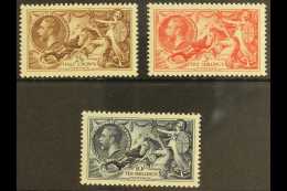 1934 Re-engraved "Seahorse" Set, SG 450/52, Very Lightly Hinged Mint (3 Stamps) For More Images, Please Visit... - Ohne Zuordnung