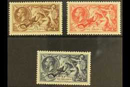 1934 Re-engraved "Seahorse" Set, SG 450/52, Very Lightly Hinged Mint (3 Stamps) For More Images, Please Visit... - Non Classés