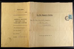 1903 OFFICIAL DECLARATION A Double Sided Printed O.H.M.S. Document Addressed To Mrs Gladstone At Hawarden Castle,... - Zonder Classificatie