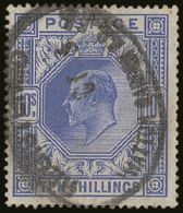 1902-10 KEVII 10s Ultramarine, SG 265, Fine Used With Oval Registered Cancel. For More Images, Please Visit... - Zonder Classificatie