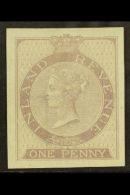 POSTAL FISCAL 1860-7 1d Lilac, Wmk Anchor 18mm, Imperforate IMPRIMATUR, As SG F15, Fine Mint. For More Images,... - Altri & Non Classificati