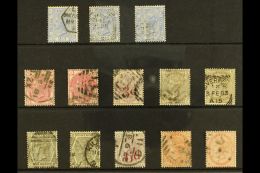 1880-83 IMPERIAL CROWN WATERMARK Complete Set, SG 157/63 With All Plate Number Variants. Good To Fine Condition... - Altri & Non Classificati