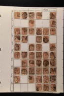 1880-81 PART SHEET RECONSTRUCTION For The 1d Venetian Red, SG 166, With Mostly Fine Used Stamps Arranged By Check... - Autres & Non Classés
