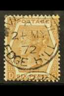 1872-73 6d Chestnut, Plate II, SG 122a, Very Fine Used With Choice Cds Dated 24th May 1872 - Just Two Days After... - Altri & Non Classificati
