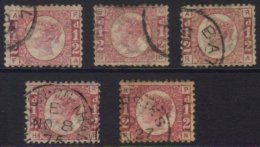 1870 "BANTAMS" ½d Rose- Reds Group Of Very Fine Cds Used Examples From Plates 4, 5, 6, 10 & 15. Lovely... - Altri & Non Classificati