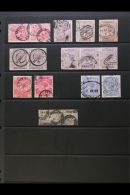 1867-84 USED HIGH VALUES ASSEMBLY Includes 1867-73 5s Rose (plate 1) Attractive Vertical Pair With Cds Cancels,... - Altri & Non Classificati