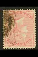 1855 4d Carmine On Slightly Blued Paper, Variety "wmk Inverted", SG Spec J47f, Good Used. Scarce Stamp. Cat SG... - Altri & Non Classificati