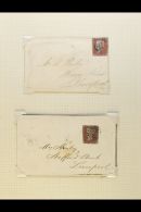 1841-1890 COVERS COLLECTION Includes 1841 1d Red Imperfs (x3), 1856-58 1d (x2), 1856 Wrapper To France Bearing 4d... - Autres & Non Classés