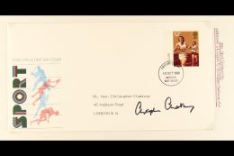 CHRIS CHATAWAY (MP) AUTOGRAPH On 1980 12p Athletics Issue FDC, Fine Condition. For More Images, Please Visit... - Andere & Zonder Classificatie