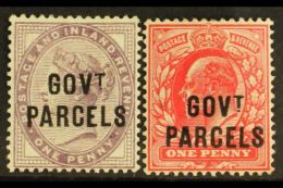 OFFICIALS GOVT PARCELS 1897 1d Lilac, SG O69, Plus 1902 1d Scarlet, SG O74, Both Mint. (2 Stamps) For More Images,... - Andere & Zonder Classificatie