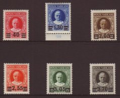 1934 Provisional Surcharge Set, Sass S7, SG 35/40, Very Fine Mint, All Expertized (6 Stamps) For More Images,... - Sonstige & Ohne Zuordnung