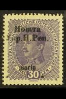 WESTERN UKRAINE 1919 (March) 30s Dull Violet Overprint (Michel 14, SG 14), Fine Mint, Some Gum Disturbances, Cat... - Ucraina