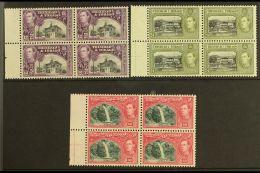 1938-44 12c Black & Slate-purple, 24c Black & Olive-green And 60c Myrtle-green & Carmine, SG 252a/54,... - Trinidad En Tobago (...-1961)