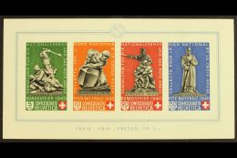 1940 National Fete And Red Cross Fund Miniature Sheet (SG MS404a, Mi Block 5) Very Fine Lightly Hinged Mint. For... - Other & Unclassified