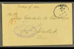 1916 (7 Sep) Stampless Prisoner Of War Cover From Okahandja Camp To Windhuk Showing A Very Fine "COMMANDANT P. OF... - Africa Del Sud-Ovest (1923-1990)