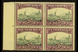 UNION VARIETY 1930-44 2d Slate-grey & Deep Lilac, Watermark Upright, JOINED PAPER VARIETY In A Block Of 4... - Non Classés