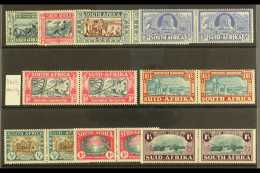 1938 Both Voortrekker Complete Sets Inc 1d 'Three Bolts In Wheel Rim' Variety (SG 80a) And 1939 Huguenots Complete... - Zonder Classificatie
