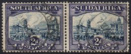 1930-45 2d Blue And Violet SG 44e, Fine Cds Used Horizontal Pair.  For More Images, Please Visit... - Unclassified