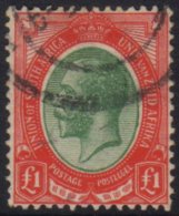 1913-24 £1 Green & Red, SG.17, Very Fine Used. For More Images, Please Visit... - Non Classés