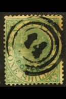 NATAL USED IN TRANSVAAL 1870 1s Green Opt, SG 59, Used With Virtually Complete "14" (Pilgrim's Rest) Three-ring... - Non Classés