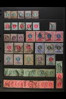 NATAL 1902-09 USED KEVII ACCUMULATION Presented On Stock Pages. Shade & Postmark Interest Throughout,... - Non Classés