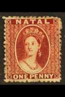 NATAL 1863 1d Lake On Thick Paper, No Watermark, Perf 13, SG 18, Mint. For More Images, Please Visit... - Non Classificati