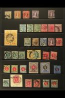 NATAL 1861-1909 USED SELECTION On A Stock Page. We See A Chalon Range To 6d Inc A Reversed Watermark, Later QV... - Zonder Classificatie