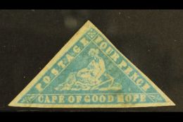 CAPE OF GOOD HOPE 1861 4d Pale Milky Blue, SG 14, Apparently Unused, But In Our Opinion Previously Very Lightly... - Unclassified