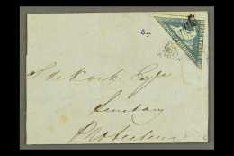 CAPE OF GOOD HOPE 1858 (10 Sept) Wrapper (no Side Flaps) Bearing 4d Deep Blue Triangular (SG 6, Full Margins, Just... - Unclassified