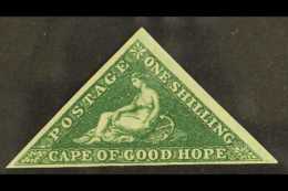 CAPE OF GOOD HOPE 1855-63 1s Deep Dark Green, SG 8b, 3 Clear Margins, Very Fine Mint With OG. Lovely For More... - Non Classificati